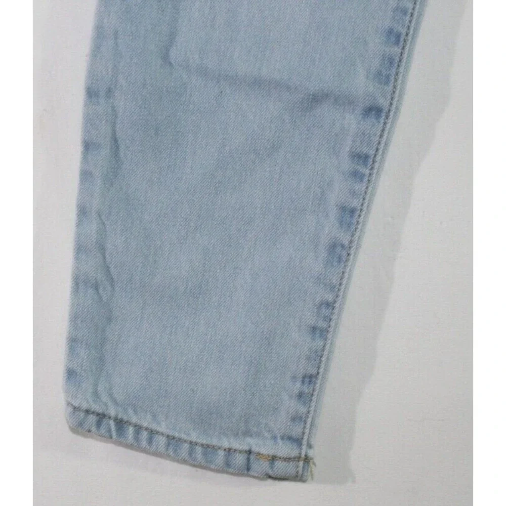RSQ Girlfriend Fit Jeans, Girls Size 8, Distressed Light Blue